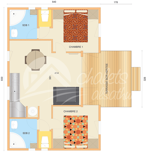 Plan intérieur Ghania 3800/4