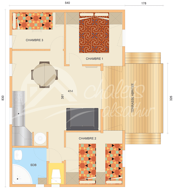 Plan intérieur Ghania 3800/6