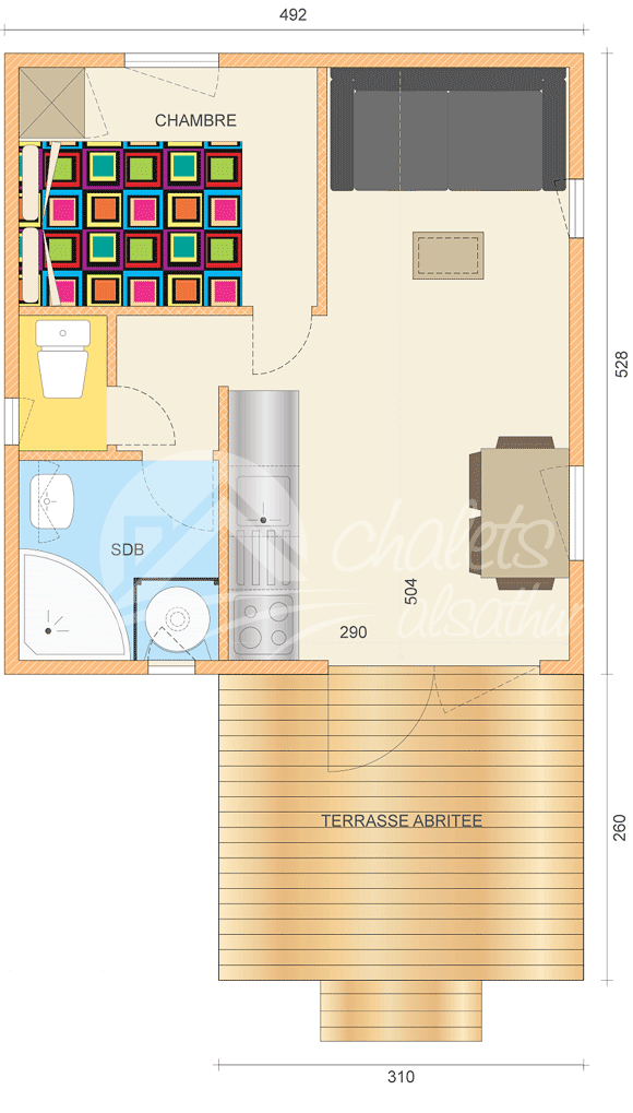 Plan intérieur Nelia 2300/2