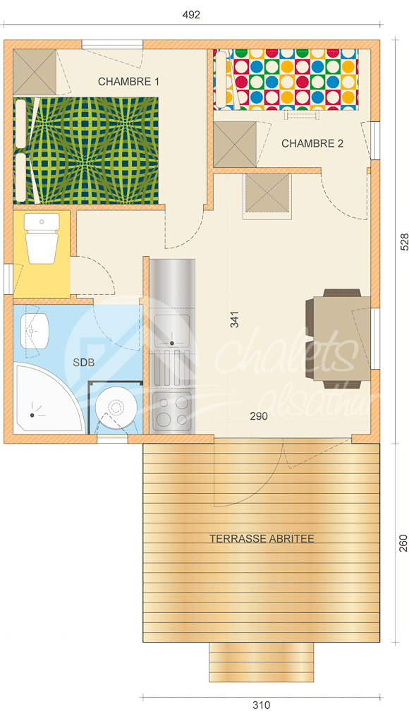 Plan intérieur Nelia 2300/4