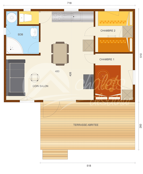 Plan intérieur Savania 3400/4