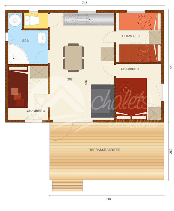 >Plan intérieur Savania 3400/6